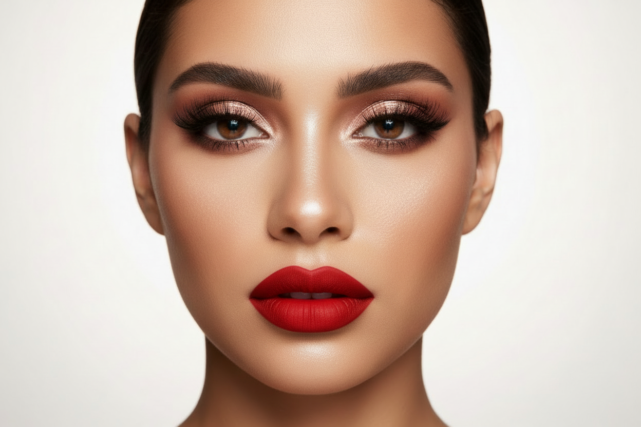 add red matte lip stick